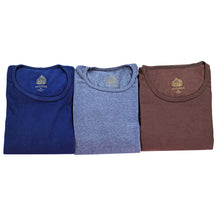 Load image into Gallery viewer, بيجاما شتوية للرجال من الفارس ساده لون كحلي و رمادي وبني قياسات M - 3XL أكمام طويلة